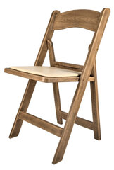 Natural Wood Resin Folding Chair