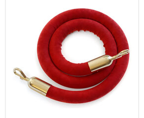 5ft Red Rope Gold Clasps