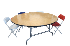 Kids 48" Round Table (Wood)
