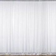 White Sheer 10ft. Pipe and Drape Section