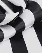 Black and White striped 120" Round Tablecloth (60" Round Table)