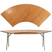 6ft. Serpentine Table (Wood)