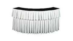 Serpentine Bar Skirt (White) (2 Piece)