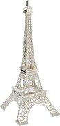 10" Silver Eiffel Tower Decor