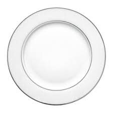 Silver Rim 6 1/2 Bread and Butter Plate/Appetizer Plate (Set of 10)