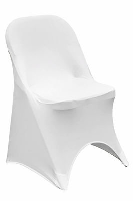 WHITE SPANDEX CHAIR  COVER FOR FOLDING CHAIRS
