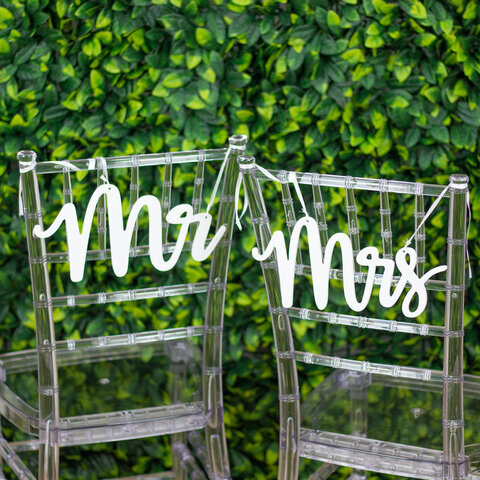 Mr. And Mrs. Hanging Sign