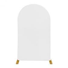 6ft White Spandex Arch Cover