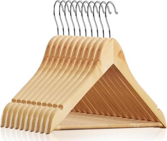 Wood Hangers-Pack of 10