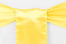 Yellow Chair Sash (Satin)