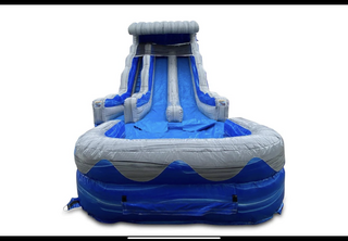18’ Ocean Wave Inflatable Dual Slide Wet/Dry