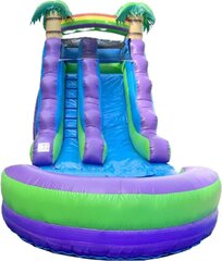 15FT Purple Marble Water Slide