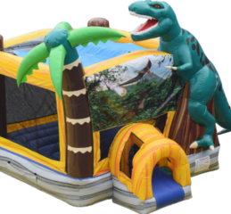 Dinosaur Large Castle Bounce House (Dry - 4 hr)