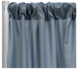 Premium Poly (Poplin) Drapery Panel in Dusty Blue