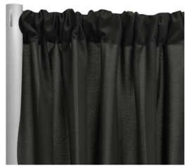 Premium Poly (Poplin) Drapery Panel in Black