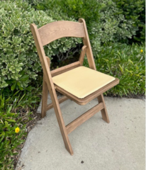 Oak Resin Folding Chair