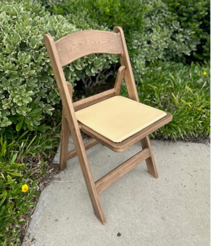 Oak Resin Folding Chair