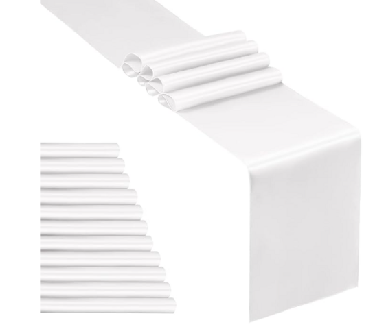 White Satin Runner