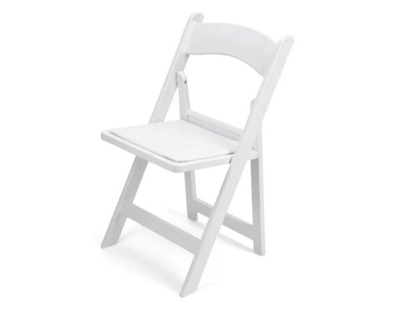 White Resin Chair