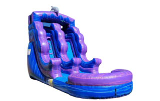 Purple Dolphin Water Slide 16ft