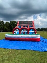 15 foot double lane wet/dry slide