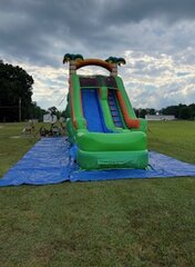18 foot single lane wet/dry slide