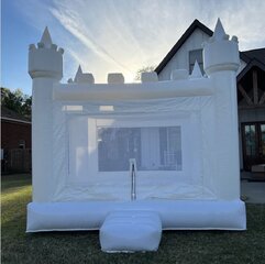 white bounce house 13' 