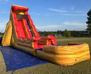 20ft Flammin’ Wave Single Waterslide (Wet/Dry)