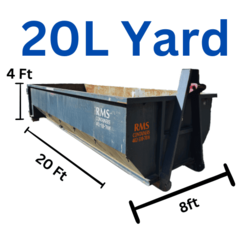 20 Yard Long Dumpster