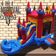 4 in 1 Castle Combo with Pool - New Arrival