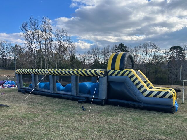 Warriors Jump Obstacle Course with Slide