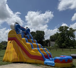 17 Foot Splash Single Lane Water Slide with Pool (Wet or Dry)