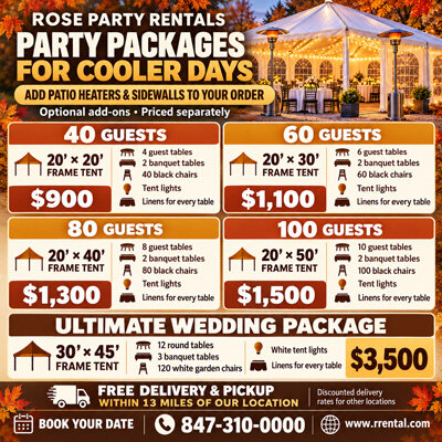 Fall Tent Package Rentals
