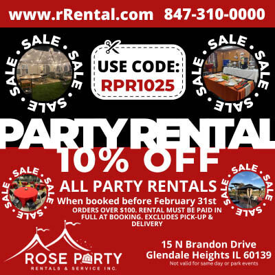 15% Off Party Rentals