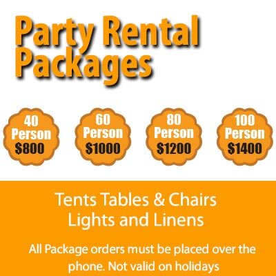 Tent Rental Party Packages