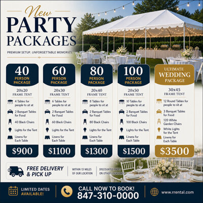 Tent Rental Party Packages