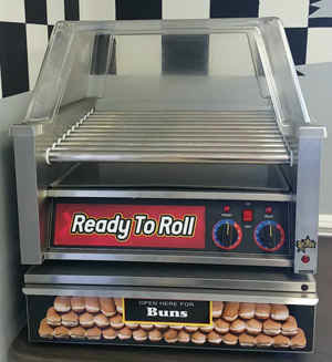 FE-Hot Dog Roller w/ Bun Warmer