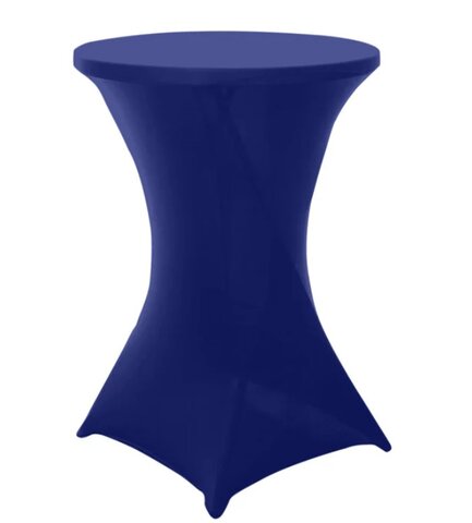 Navy Spandex Linen-For Tall Boy Pedestal Table