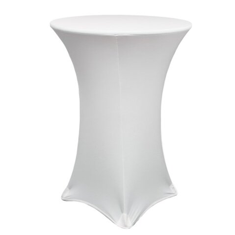 White Spandex Linen-For Tall Boy Pedestal Table