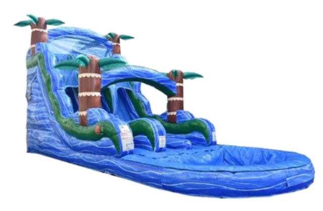 18' Tiki Plunge Water Slide with Pool 