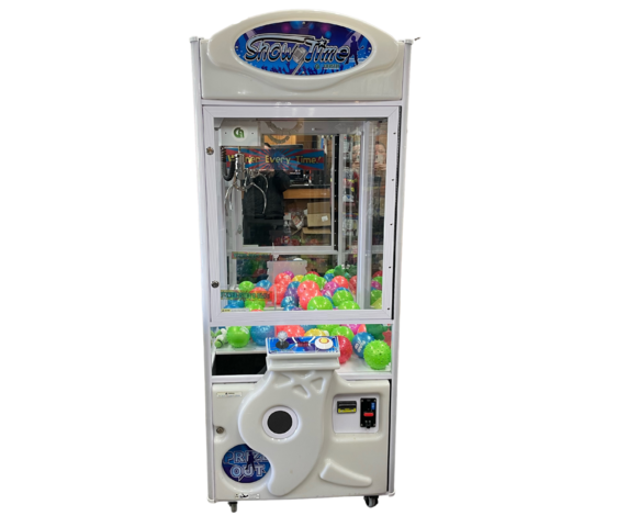 White Arcade-Claw Machine with Led Lights