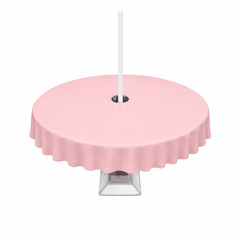 Umbrella Linen Light Pink-90" Round (5' and 6' Round Tables)