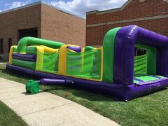 Green and Purple Obstacle Course