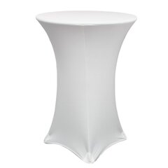 White Spandex Linen-For Tall Boy Pedestal Table