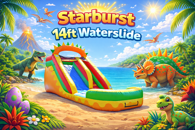 Starburst 14 foot Water Slide
