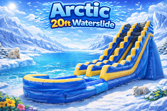 Arctic 20 Foot Tall Waterslide - 35 Feet Long