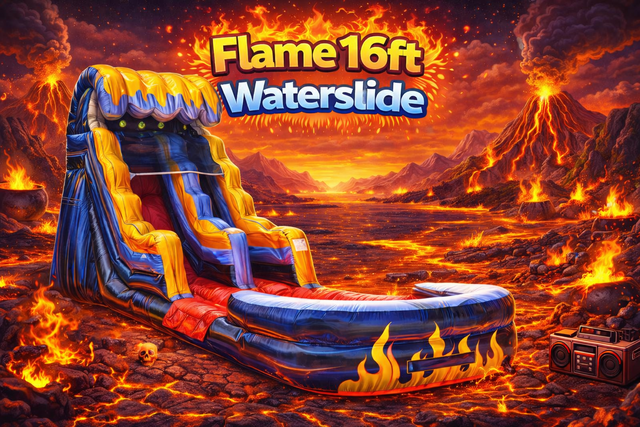 Flame 16ft Waterslide 