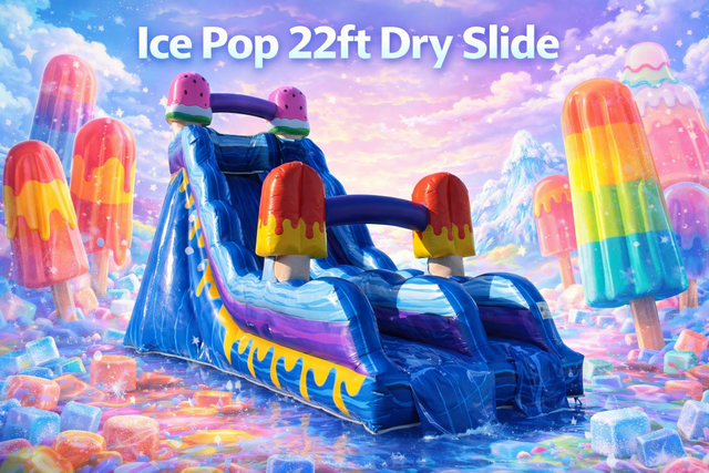 20ft ice pop dry slide 