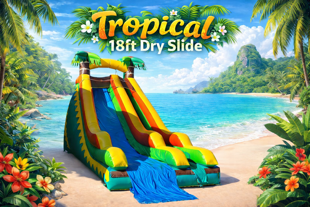 18ft Tropical Dry Slide