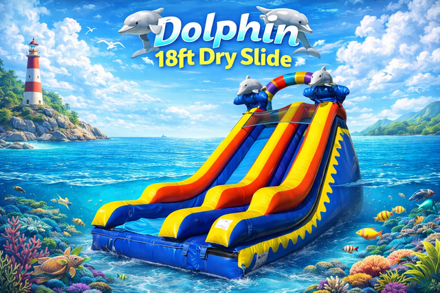 18ft Dolphin dry Slide